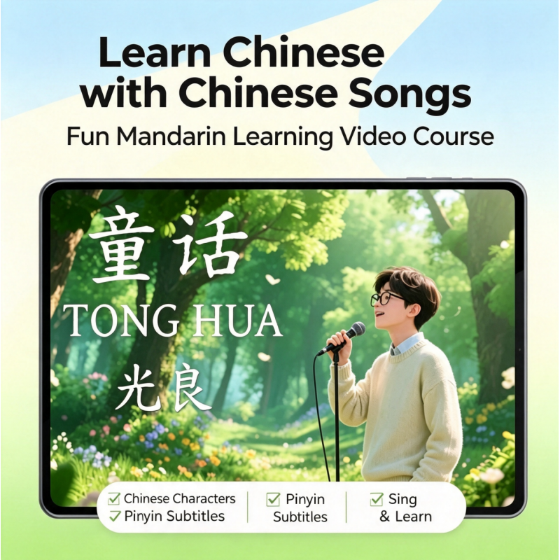 Learn Chinese with Songs Pinyin, Music Videos & Chinese Teaching Materials for Foreigners ⭐